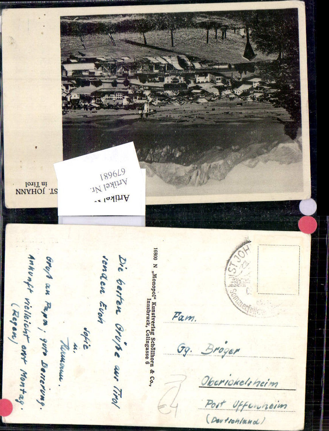 Alte Ansichtskarte – Old Postcard