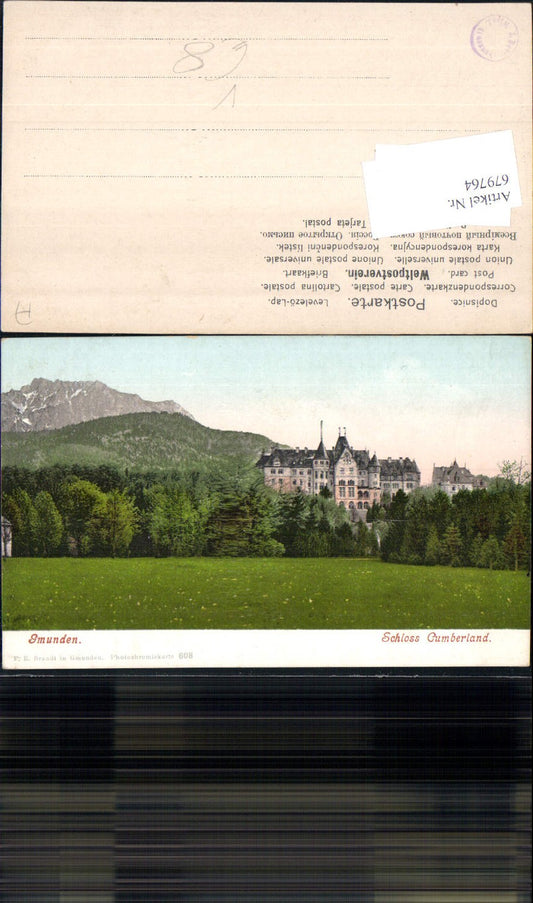 679764 Gmunden am Traunsee Schloss Cumberland pub Brandt 608