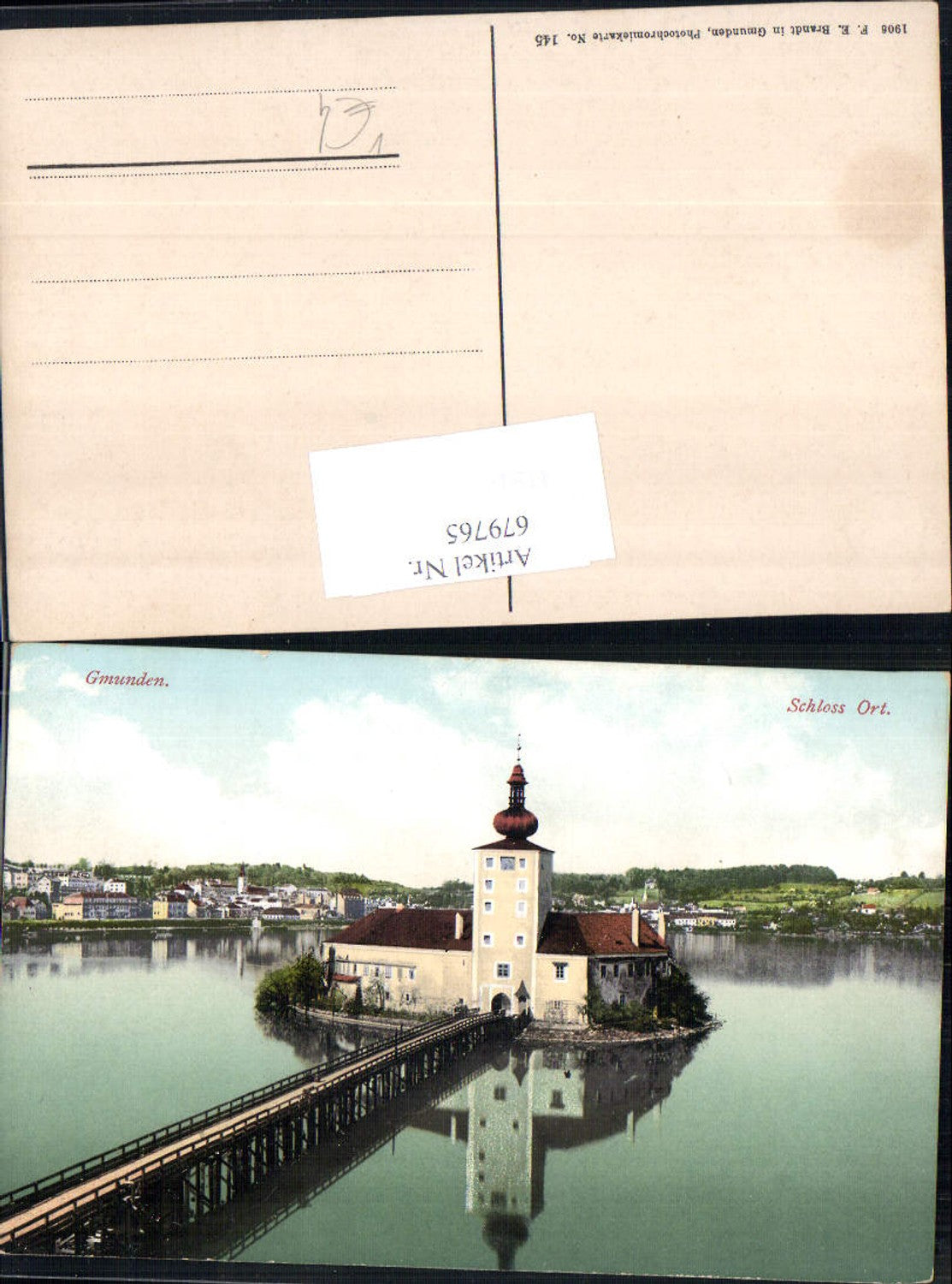 679765 Gmunden am Traunsee Schloss Ort Orth pub Brandt 145