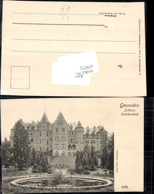 679772 Gmunden am Traunsee Schloss Cumberland pub Josef Vesco 5755