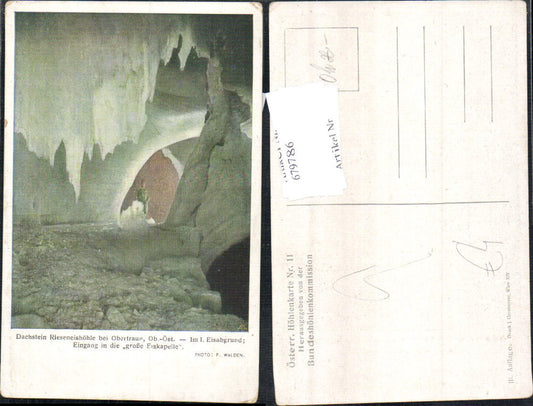 679786 Österr. Höhlenkarte 11 dachstein Obertraun Eiskapelle