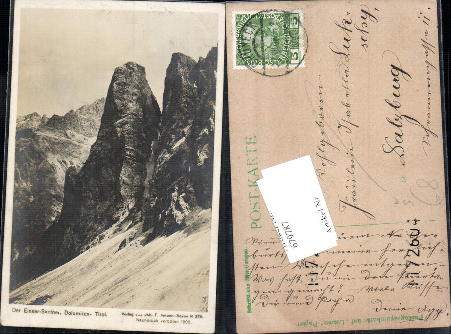 Alte Ansichtskarte – Old Postcard