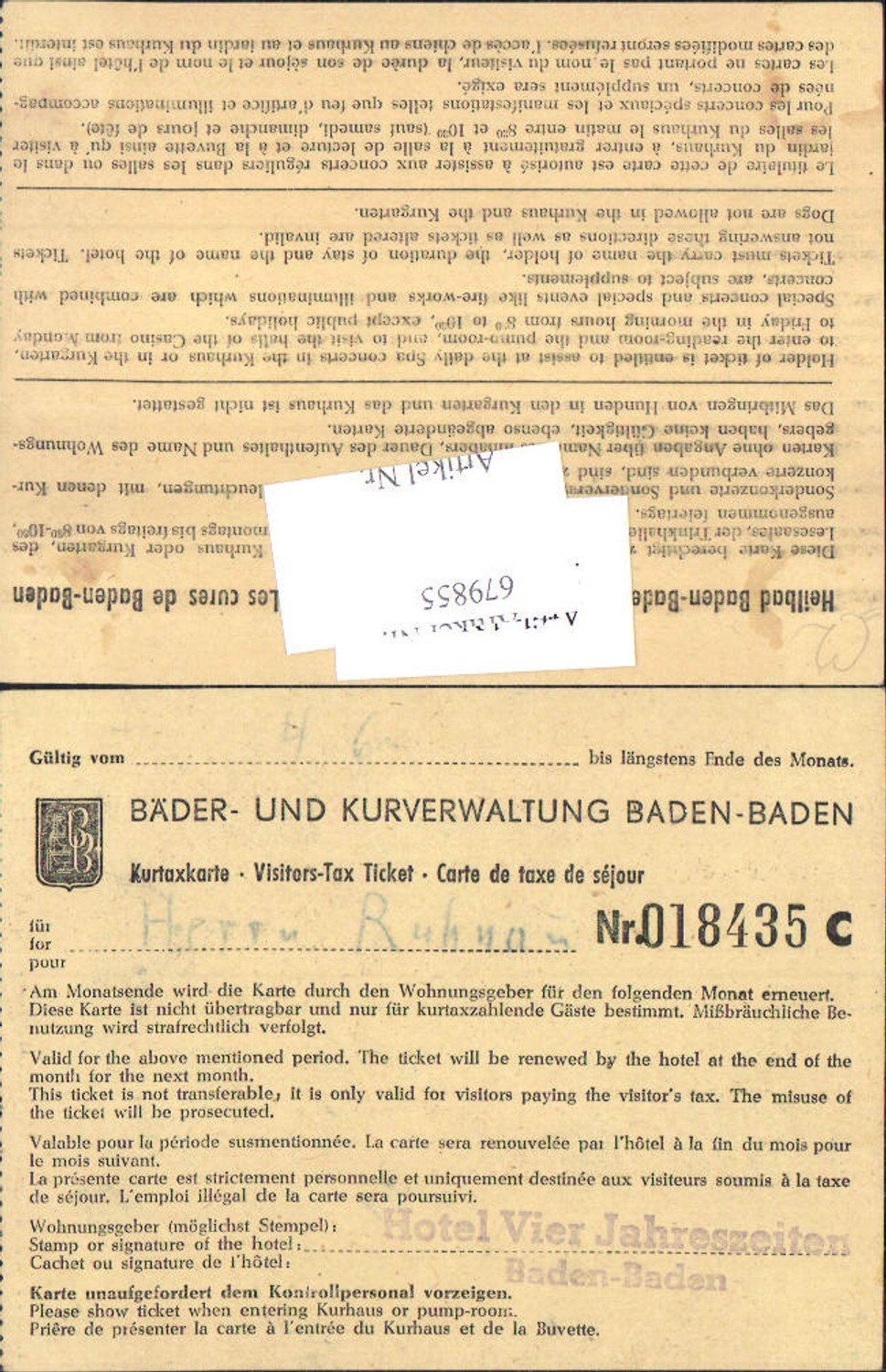 Alte Ansichtskarte – Old Postcard