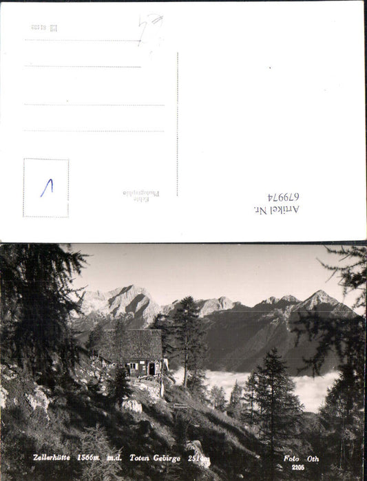 679974 Zellerhütte bei Vorderstoder Gaisriegl Totes Gebirge pub Foto Oth 2206