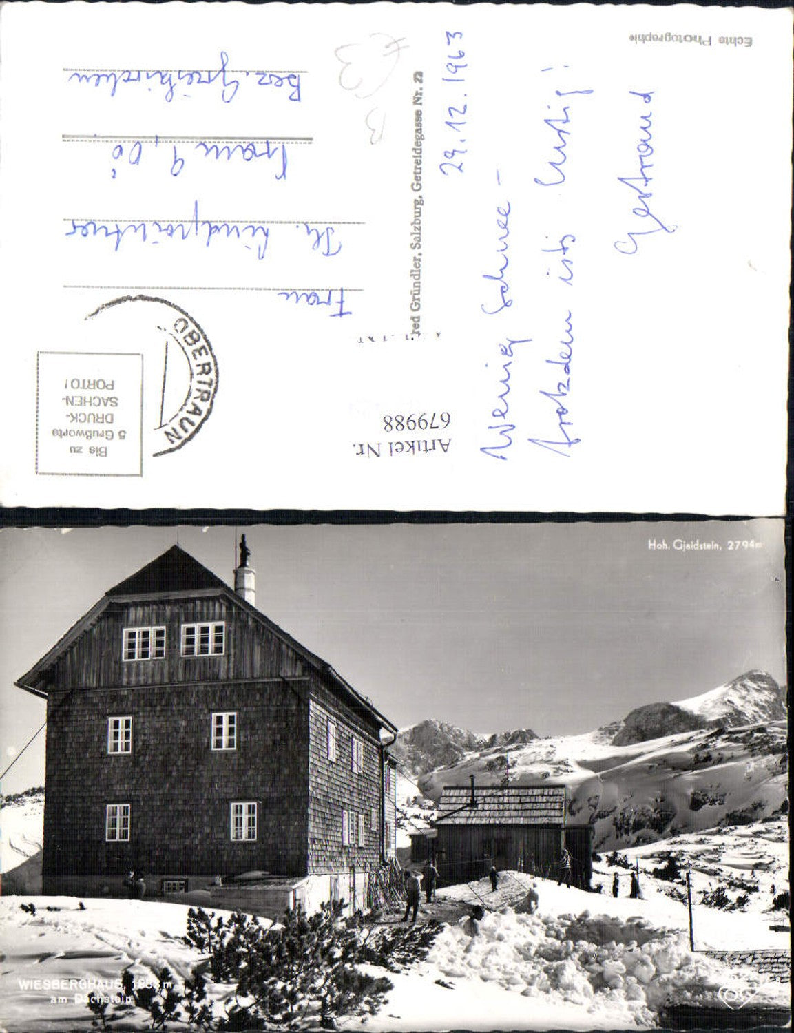 679988 Wiesberghaus am Dachstein Obertraun