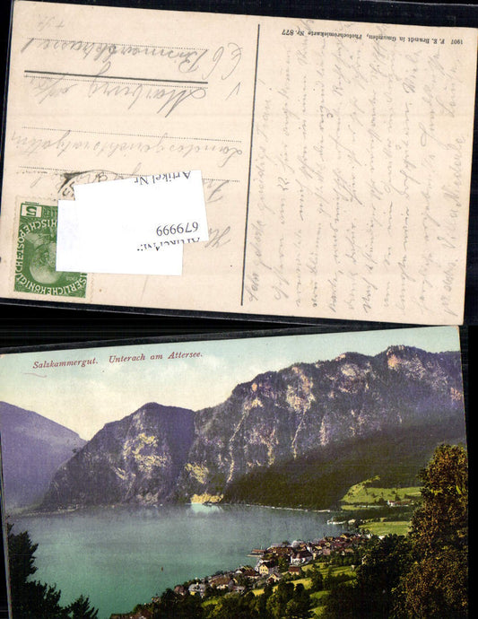 679999 Unterach am Attersee Salzkammergut pub Brandt 877