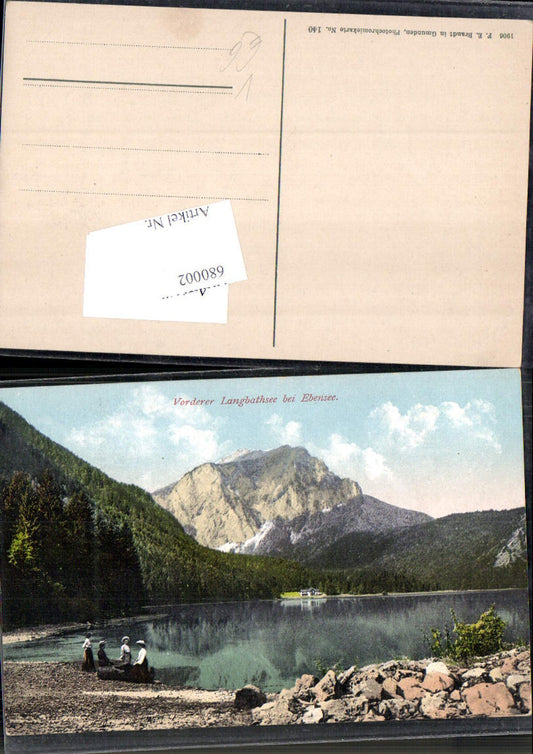 680002 Vorderer Langbathsee b. Ebensee am Traunsee pub Brandt 140