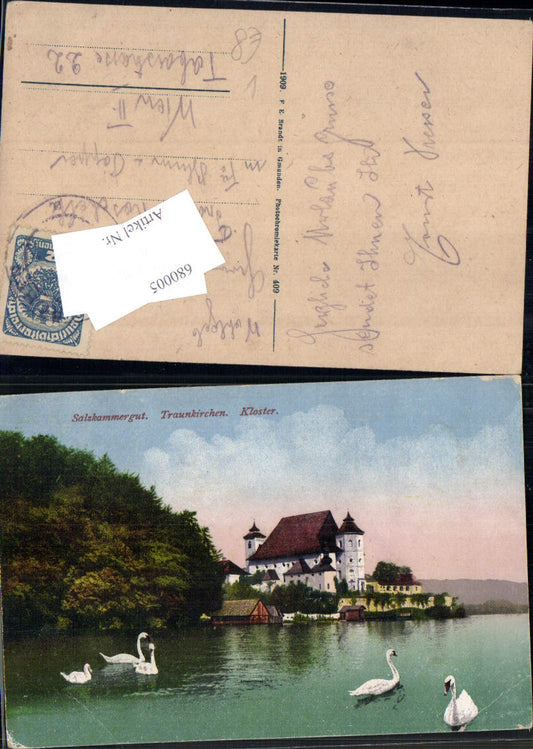 680005 Traunkirchen am Traunsee Kloster Schwan Schwäne pub Brandt 409