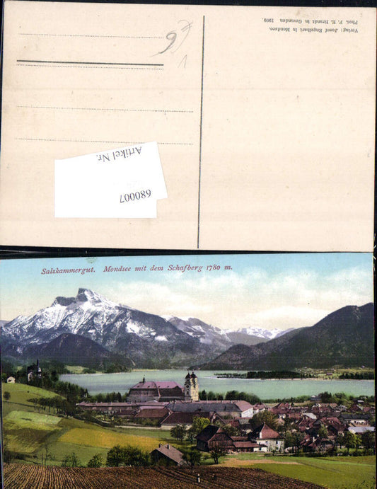 680007 Mondsee m. Schafberg Salzkammergut pub Brandt
