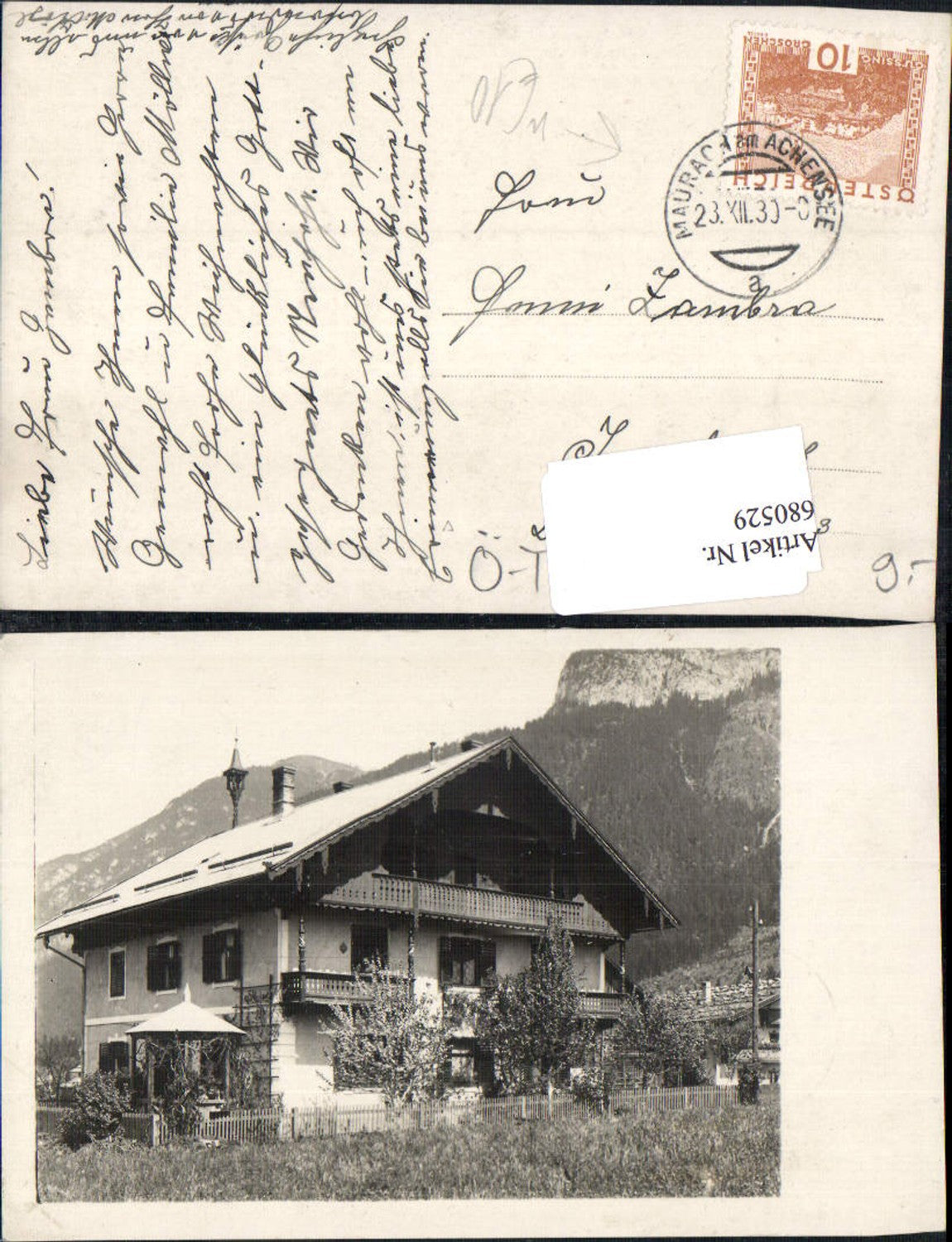 Alte Ansichtskarte – Old Postcard