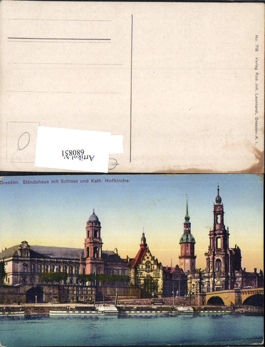 680851 Altstadt-Dresden Brühlsche Terrasse Terrassenufer Elbe Brücke Landungsplatz Dampfer