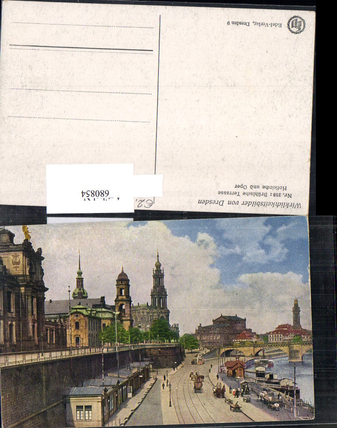 680854 Altstadt-Dresden Brühlsche Terrasse Terrassenufer Elbe Brücke Landungsplatz Dampfer