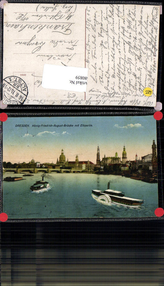 680859 Altstadt-Dresden Brühlsche Terrasse Terrassenufer Elbe Dampfer