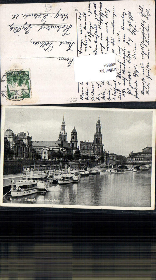 680869 Altstadt-Dresden Brühlsche Terrasse Terrassenufer Elbe Brücke Landungsplatz Dampfer