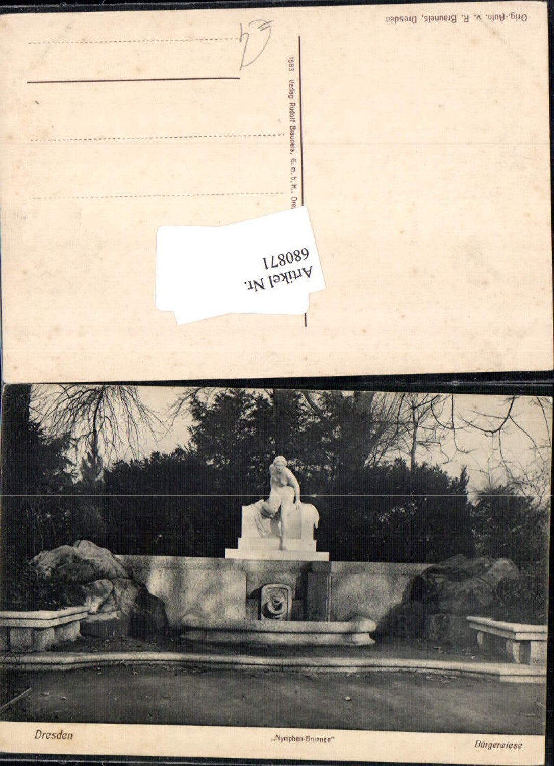680871 Altstadt-Dresden Bürgerwiese Nymphenbrunnen