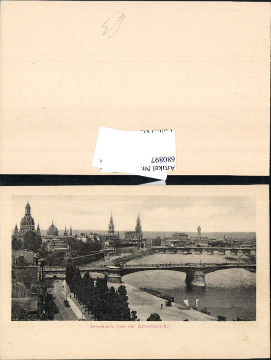 680897 Altstadt-Dresden Brühlsche Terrasse Terrassenufer Elbe Brücke Landungsplatz Dampfer