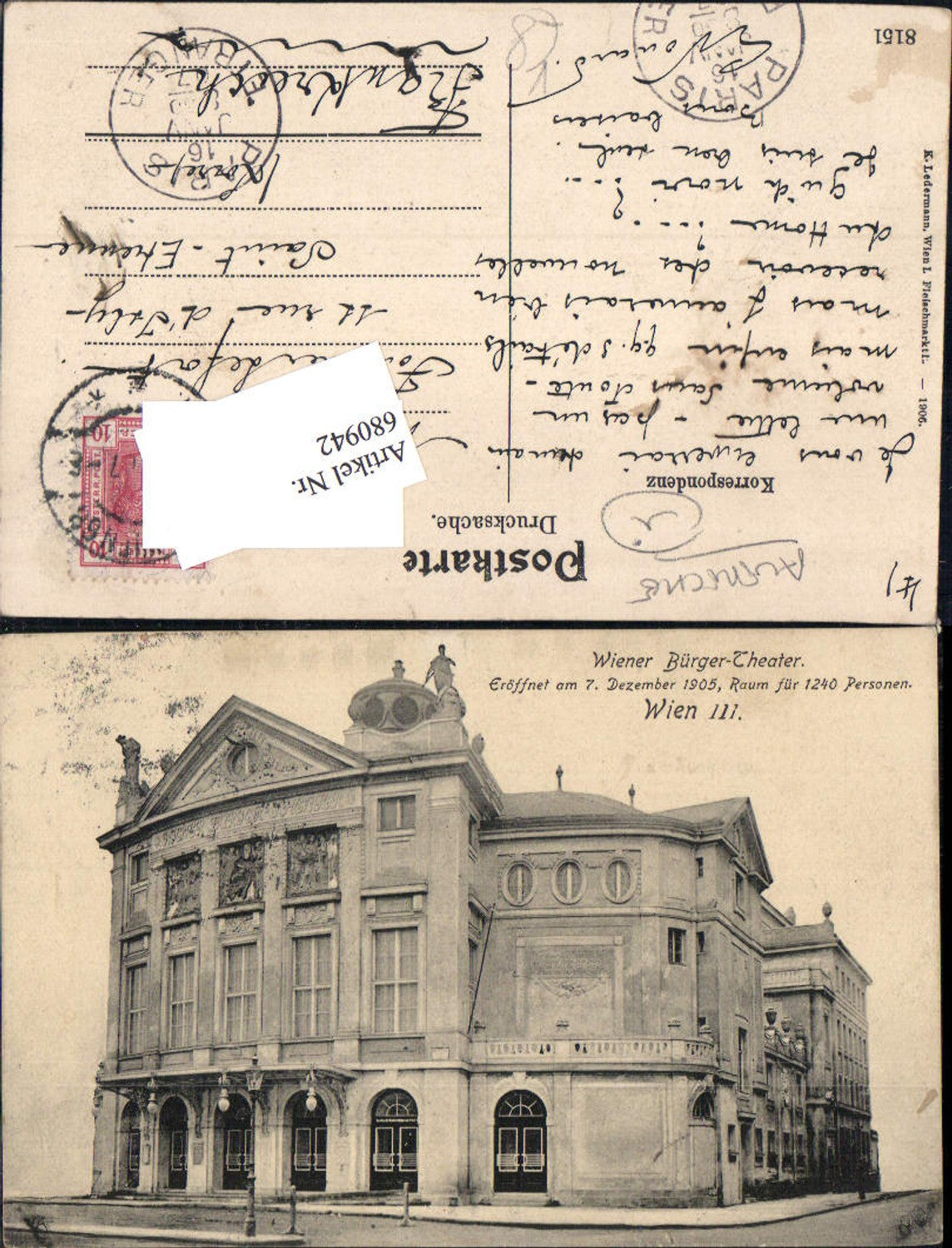 Alte Ansichtskarte – Old Postcard