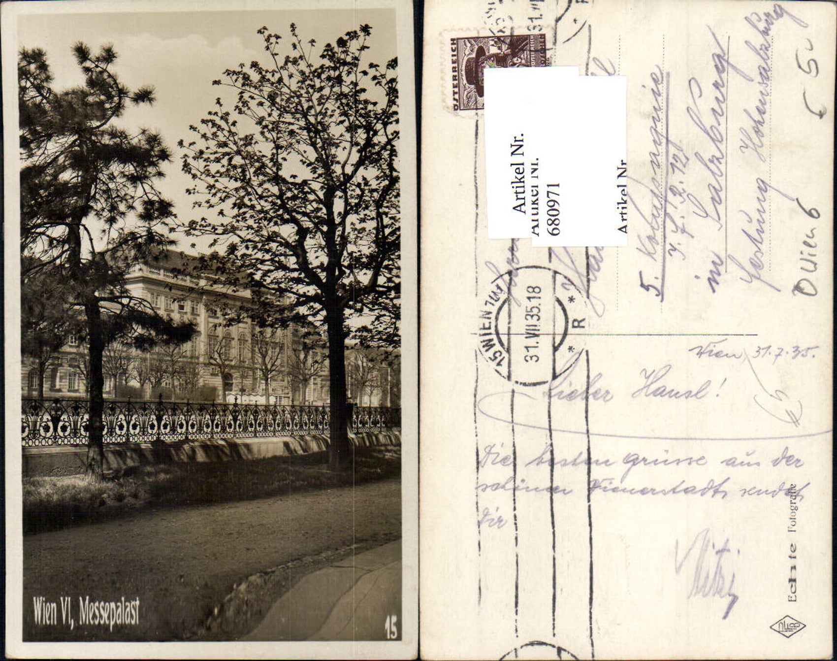 Alte Ansichtskarte – Old Postcard