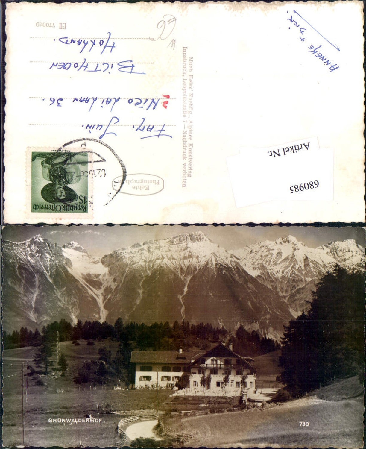 Alte Ansichtskarte – Old Postcard