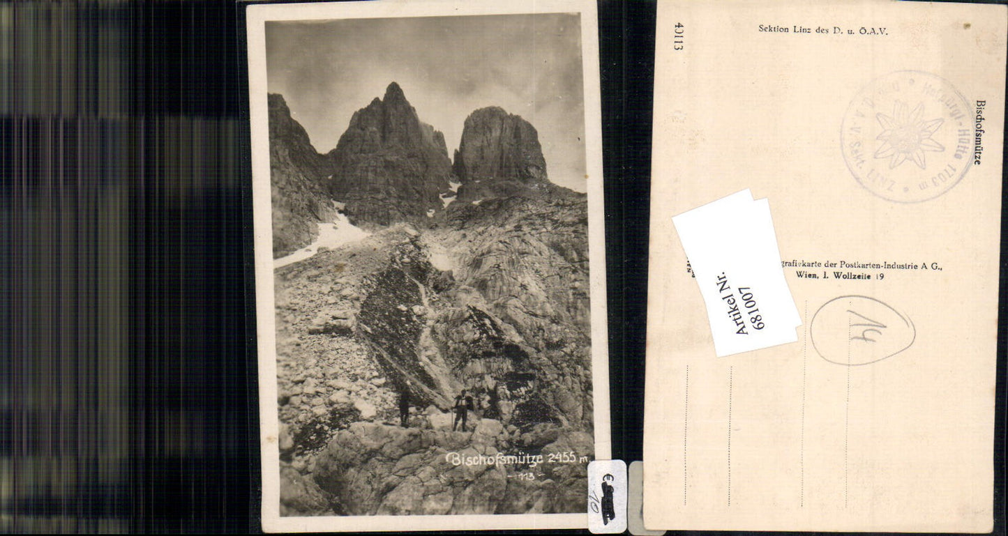 681007 Bischofsmütze Gosau Dachstein Kletterer Bergsteiger