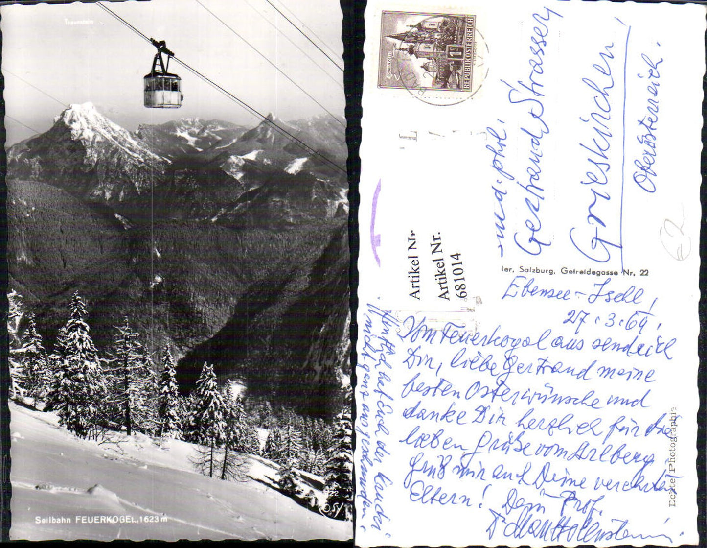 681014 Seilbahn Feuerkogel Ebensee