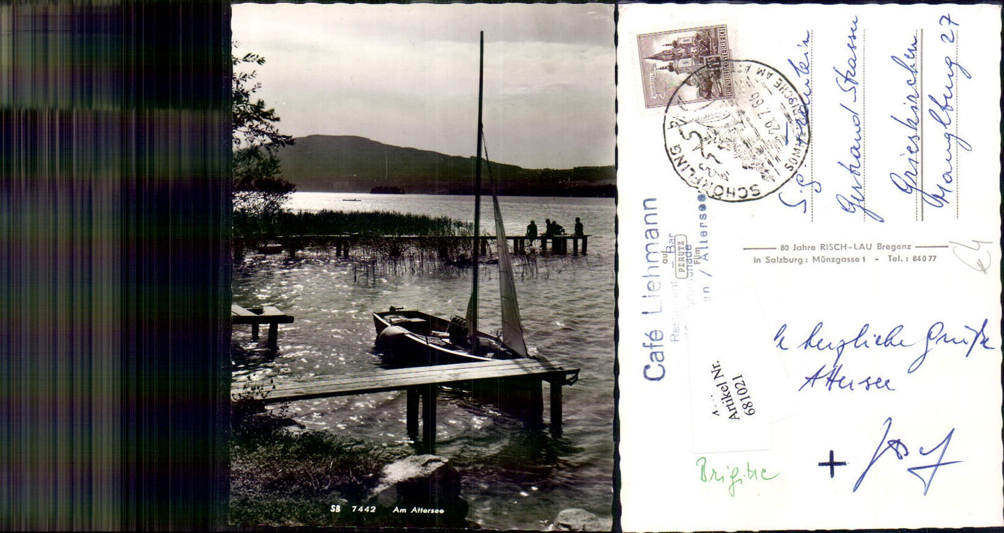 681021 Am Attersee Segelboot