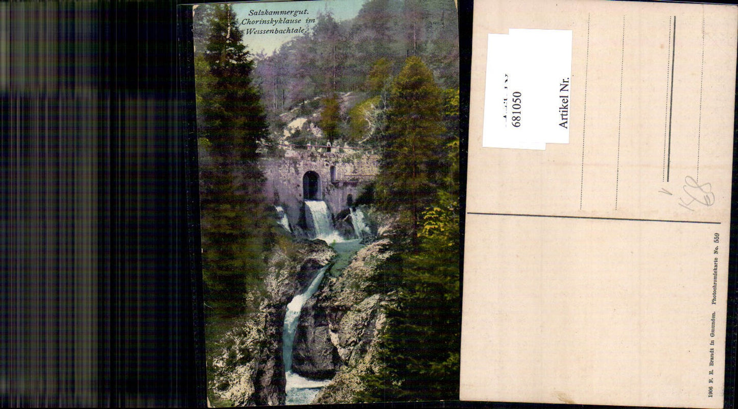 681050 Salzkammergut Chorinskyklause Weissenbachtale Bad Goisern pub Brandt 559