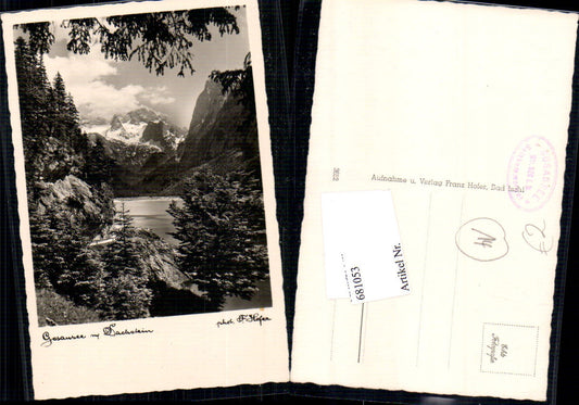 681053 Gosau Gosausee Dachstein pub phot. Hofer Franz Ischl