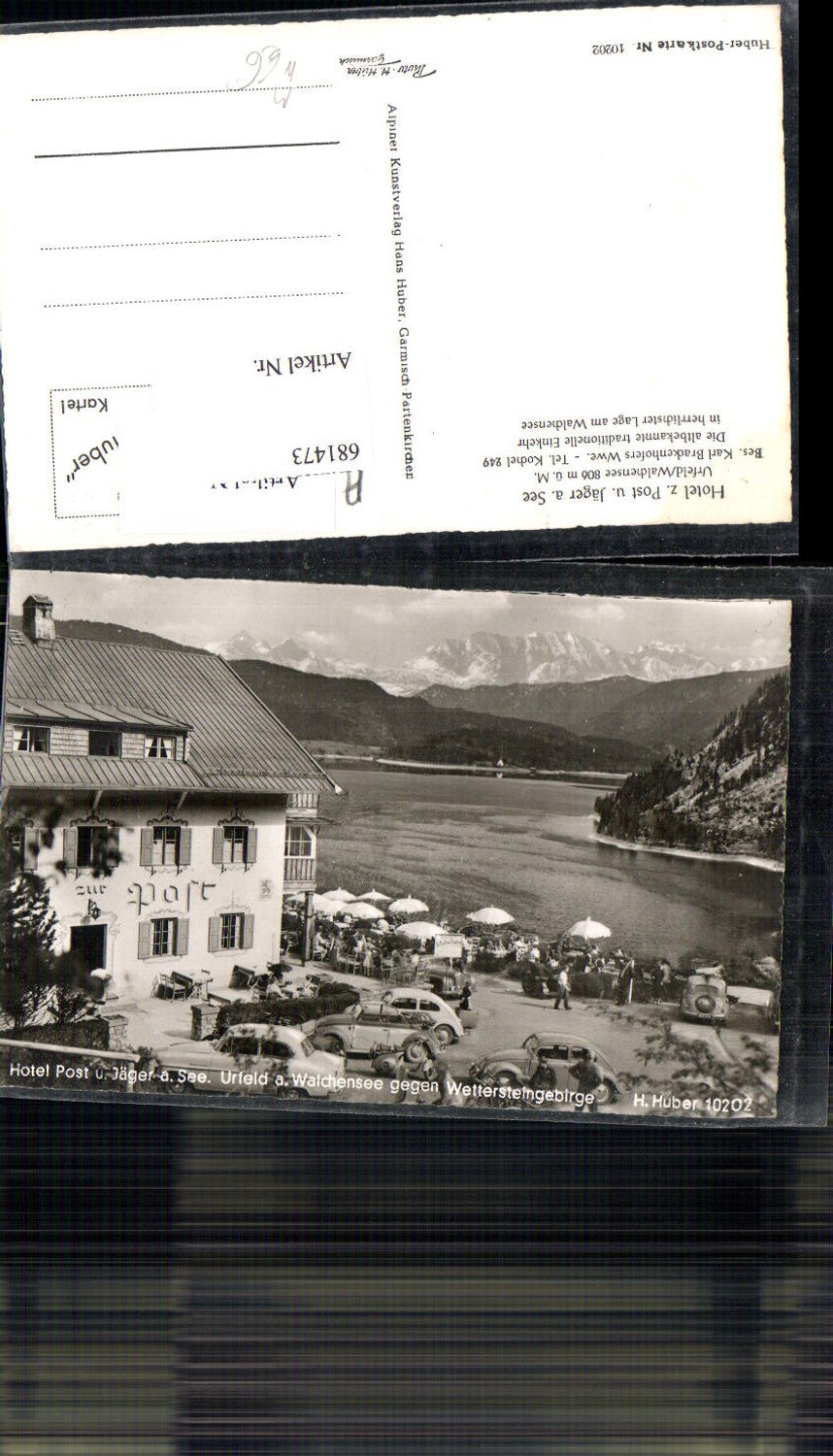 681473 Urfeld Walchensee Kochel Hotel zur Post Jäger am See VW Käfer LK Garmisch Partenkirchen