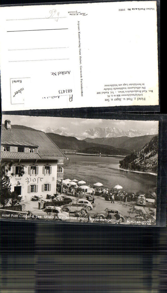 681473 Urfeld Walchensee Kochel Hotel zur Post Jäger am See VW Käfer LK Garmisch Partenkirchen