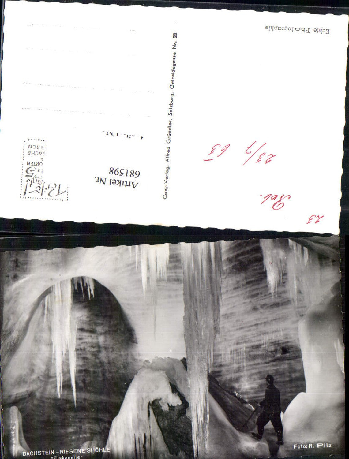 681598 Dachstein Rieseneishöhle Höhle Obertraun