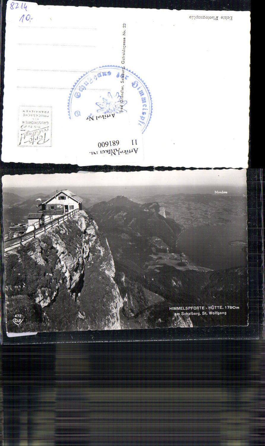 681600 St. Wolfgang Himmelspforte Hütte am Schafberg