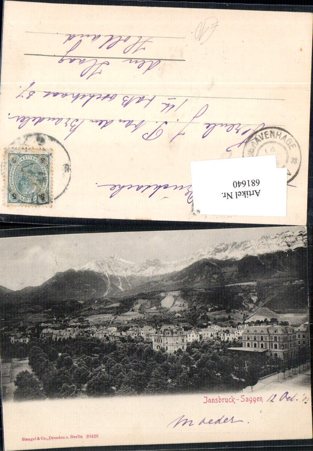 Alte Ansichtskarte – Old Postcard