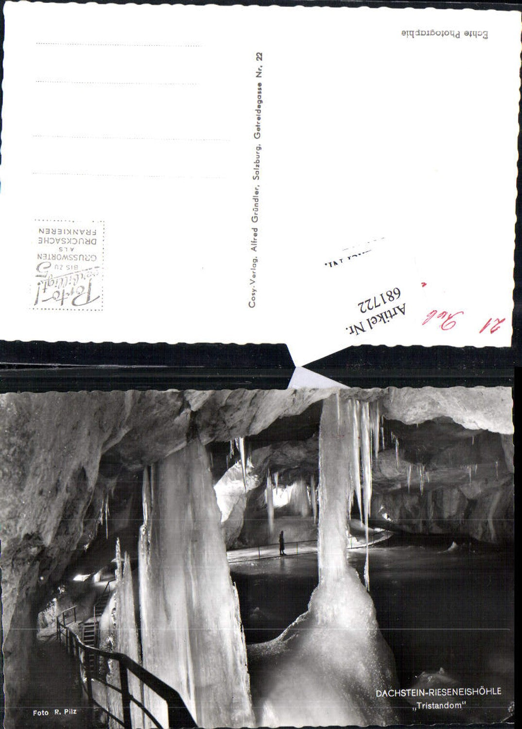 681722 Dachstein Rieseneishöhle Höhle Obertraun