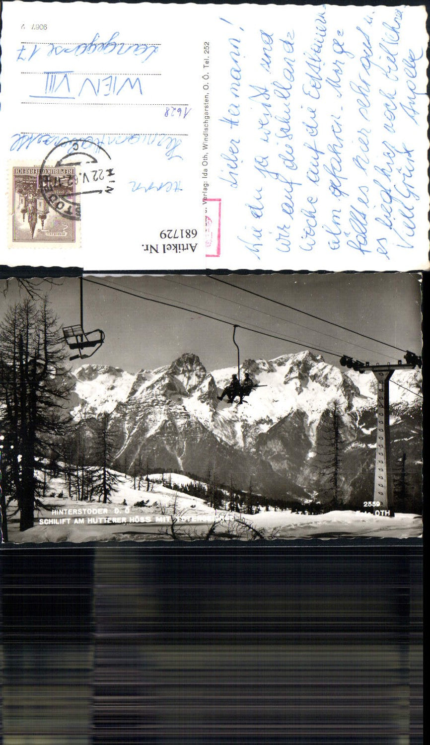 681729 Hinterstoder Skilift am Hutterer Höss Seilbahn Sessellift pub Foto Oth 2559