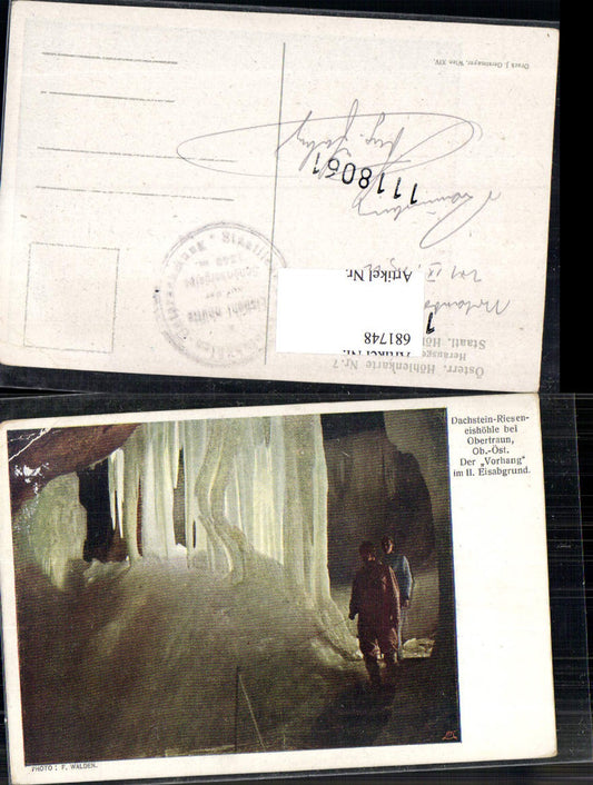 681748 Dachstein Rieseneishöhle Höhle Obertraun Höhlenkarte 7