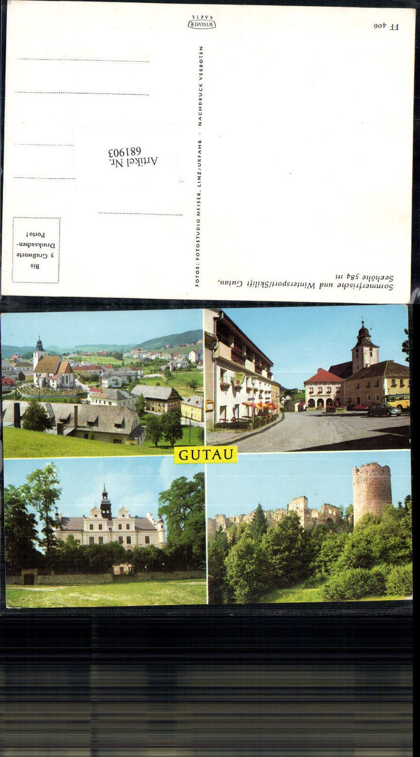 681903 Gutau VW Käfer Postbus Bus Autobus