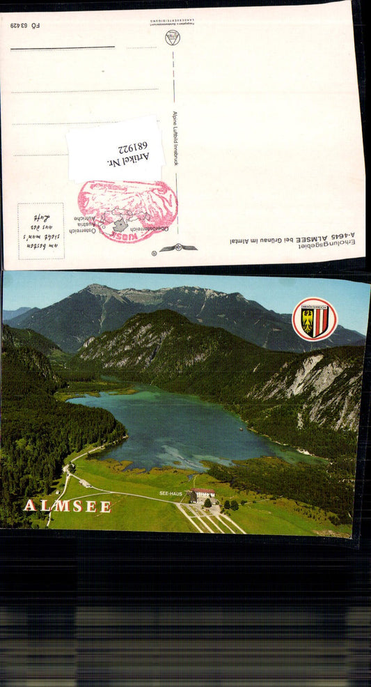 681922 Almsee Grünau im Almtal pub Alpine FÖ 63429