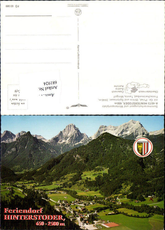 681924 Fliegeraufnahme Hinterstoder Luftbild pub Alpine FÖ 63389