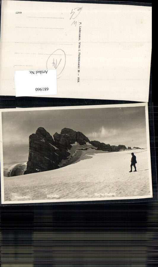 681960 Dachstein Karls Eisfeld Tourengeher Gosau