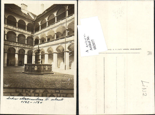 682077 Foto-AK Linz an der Donau Landhaus