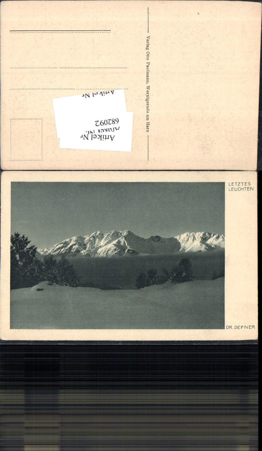 Alte Ansichtskarte – Old Postcard