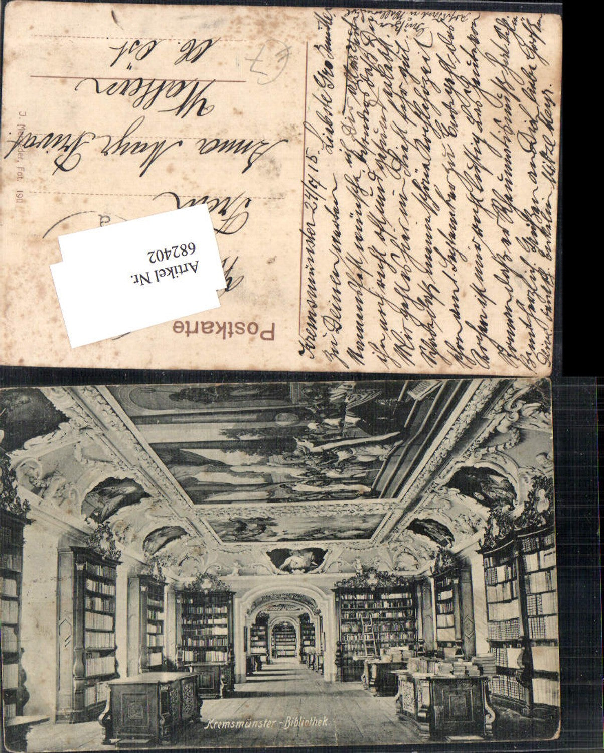 682402 Kremsmünster Bibliothek 1905