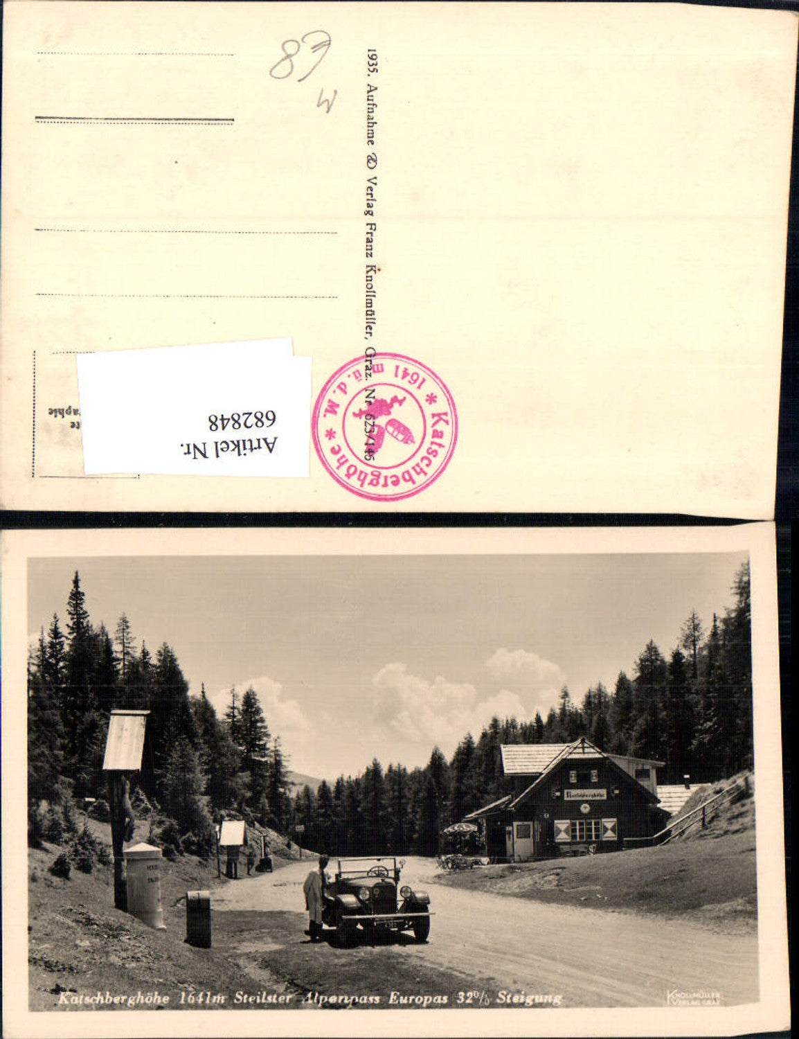 682848 Katschberghöhe Katschberg Auto Oldtimer Kennzeichen Tamsweg Rennweg