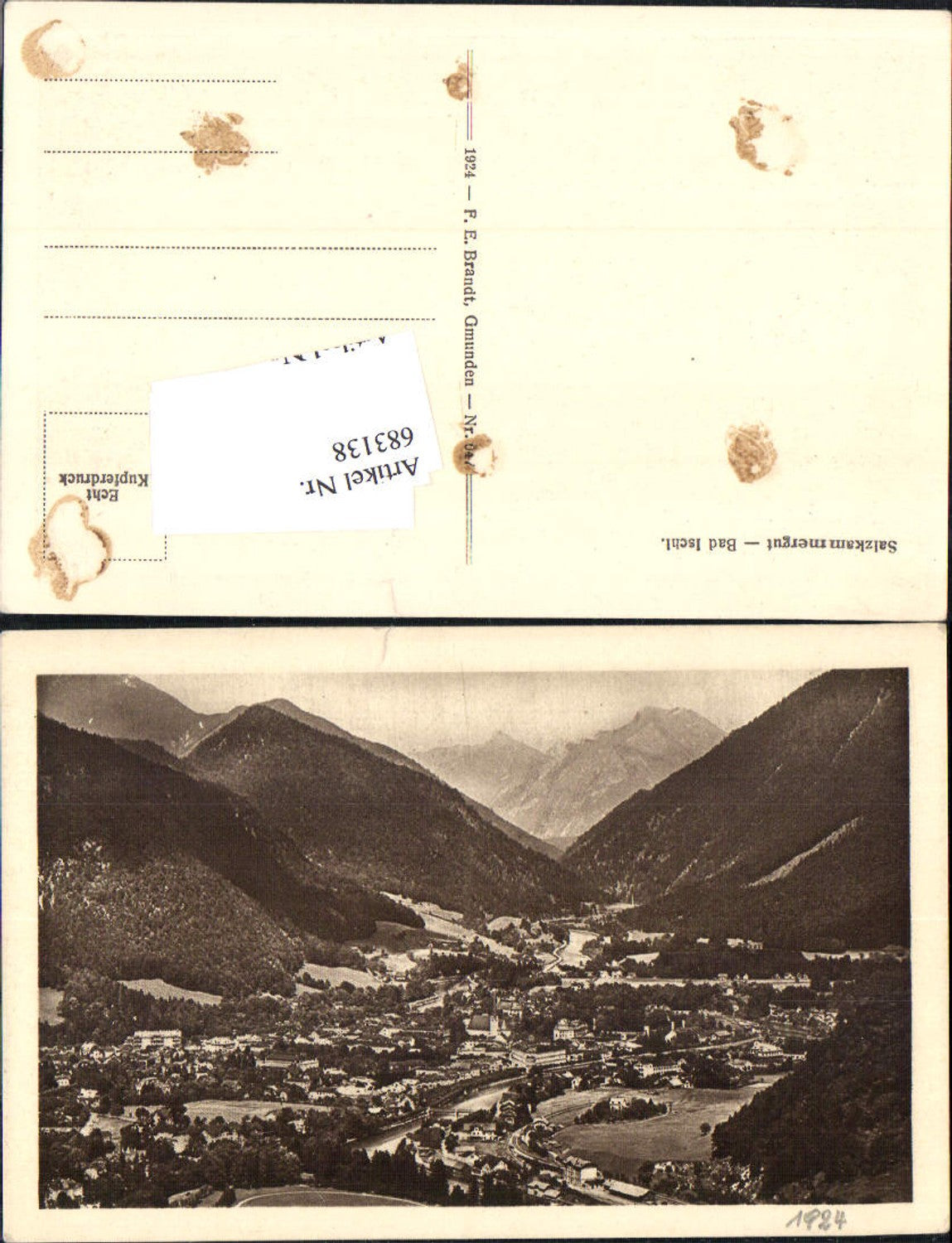 683138 Bad Ischl 1924 pub Brandt