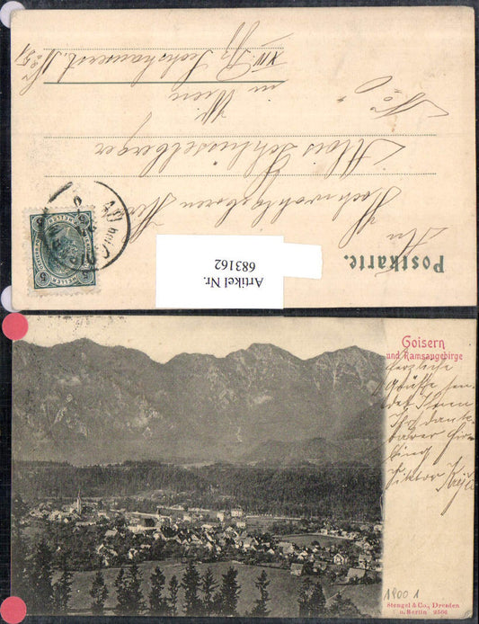 683162 Goisern und Ramsaugebirge pub Stengel & Co. 2566