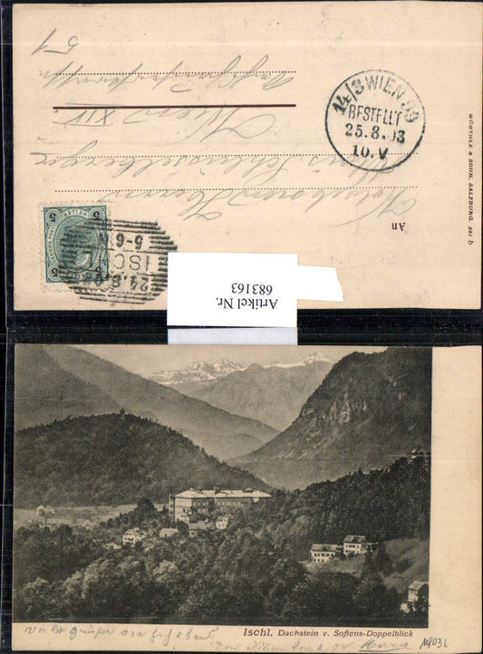 683163 Bad Ischl Dachstein Sofiens Doppelblick 1903 pub Würthle 351 b