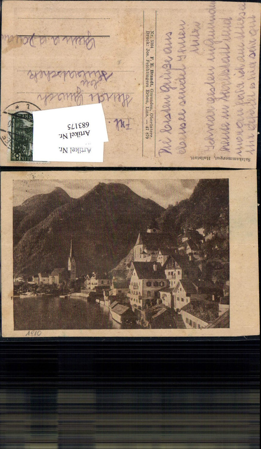 683175 Hallstatt am hallstättersee n. Grein an d. Donau