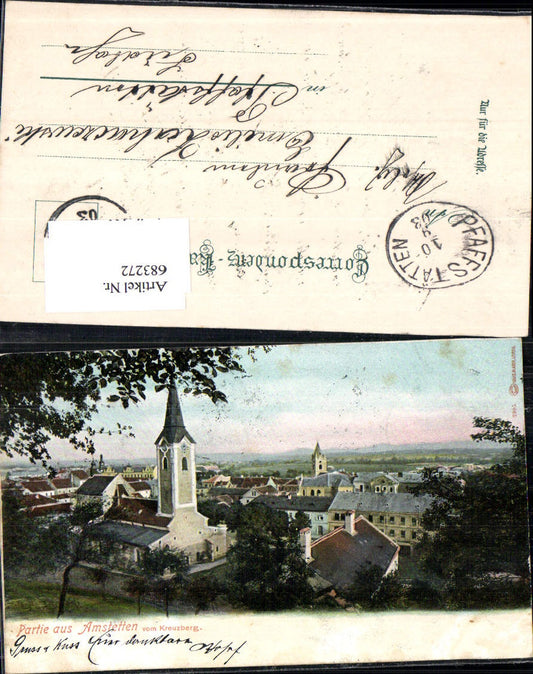 683272 Partie aus Amstetten vom Kreuzberg n. Pfaffstätten