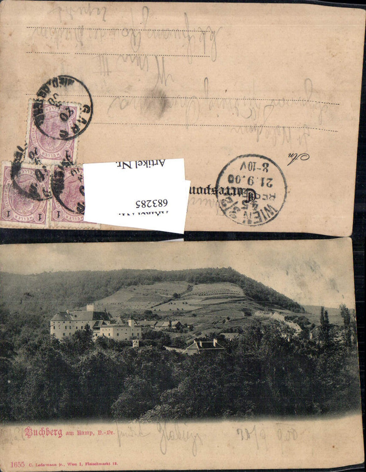 683285 Buchberg am Kamp b. Gars am Kamp pub Ledermann 1655